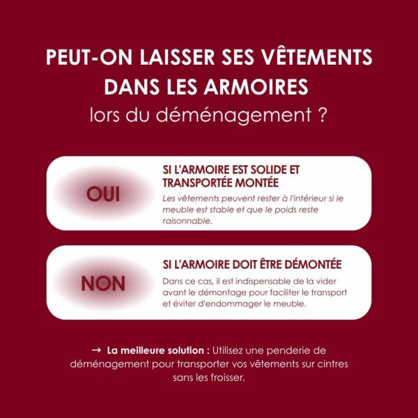 👕📦 Faut-il vraiment vider son armoire avant un déménagement ? La réponse dépend principalement du…