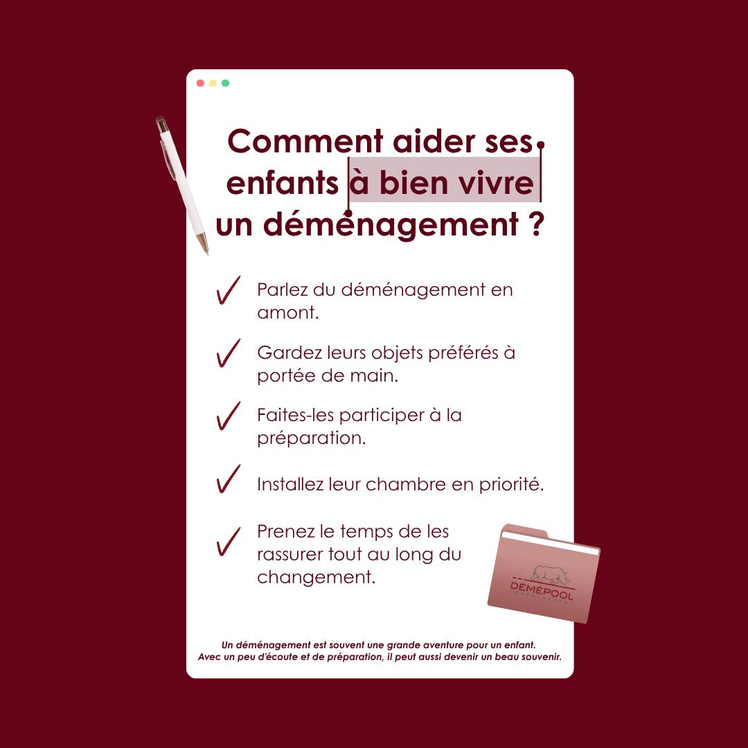 Changer de maison signifie aussi changer de repères, d'habitudes et parfois même d'école ou de…