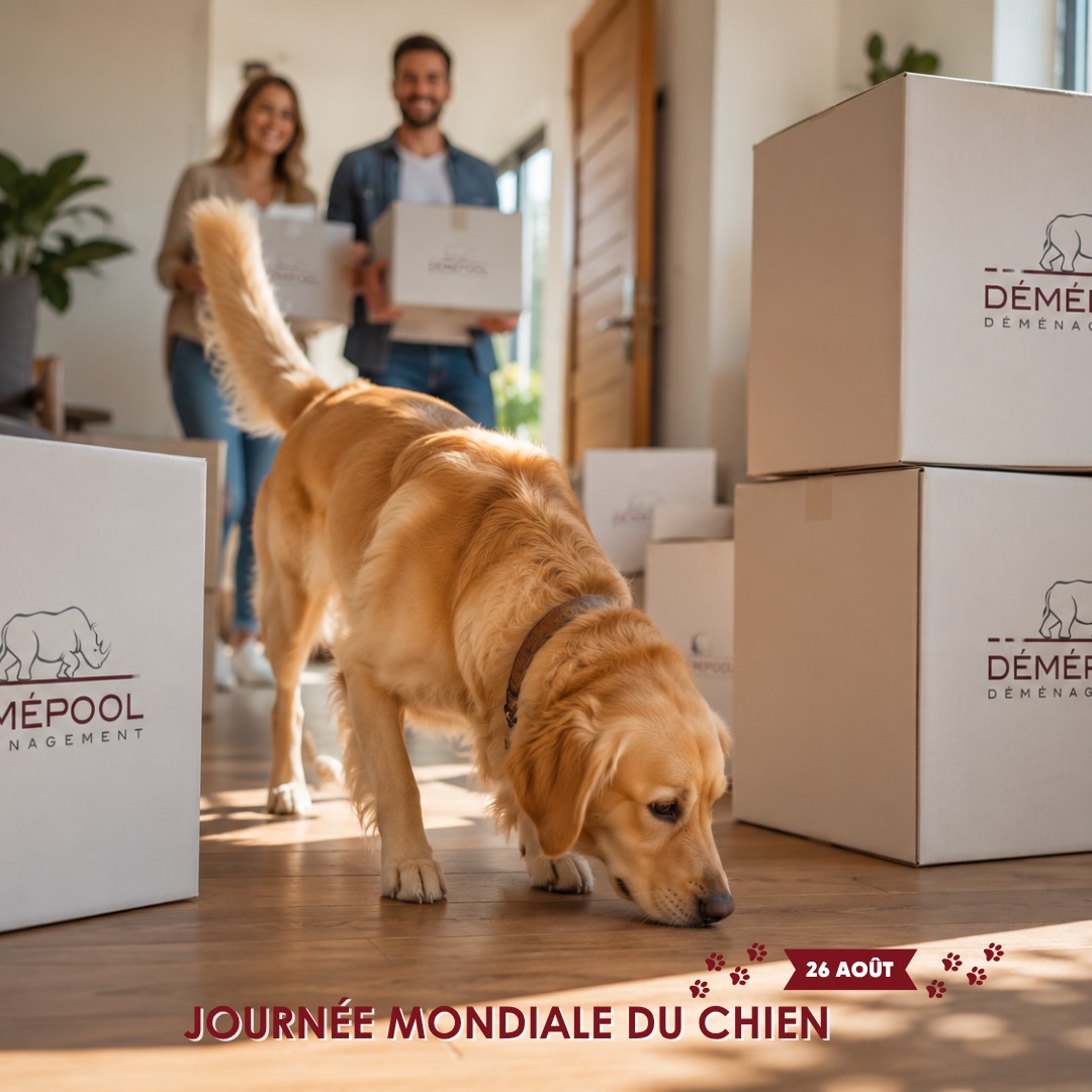 🐶❤️ Aujourd'hui, nous célébrons les meilleurs compagnons de vie : nos chiens ! Un déménagement…