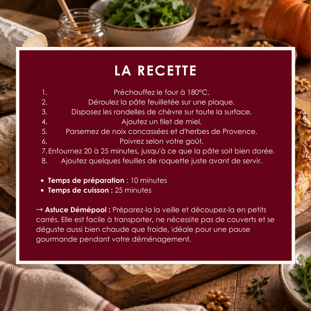 🍂🥧 La recette Démépoolienne du mois est arrivée ! Parce qu'un déménagement demande de l'énergie,…